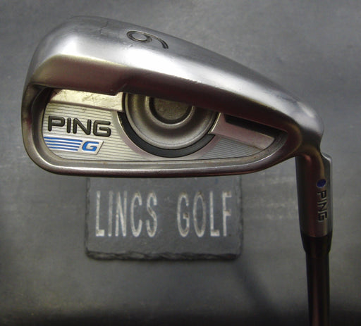 Ping G Series Blue Dot 6 Iron Regular Graphite Shaft G/P Grip (Missing Weight)