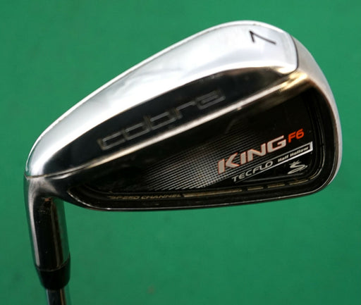 Left Handed Cobra King F6 7 Iron True Temper Stiff Steel Shaft Golf Pride Grip
