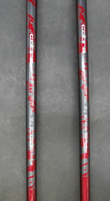 Set of 2 Cobra Baffler Red 25° 5 +28° 6 Hybrids Stiff Graphite Shafts*