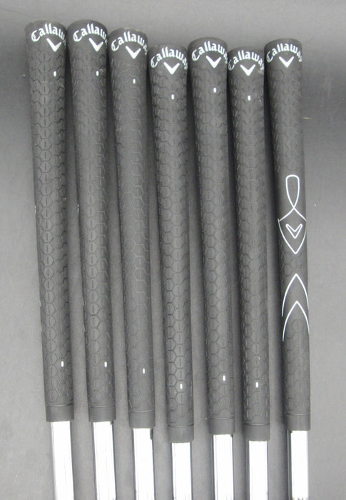 Set of 7x Callaway WarBird Irons 5-SW Uniflex Steel Shafts Callaway Grips