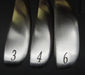 Set of 3 Mizuno T-Zoid MX-15 3+4+6 Irons Stiff Steel Shafts Mizuno Grips
