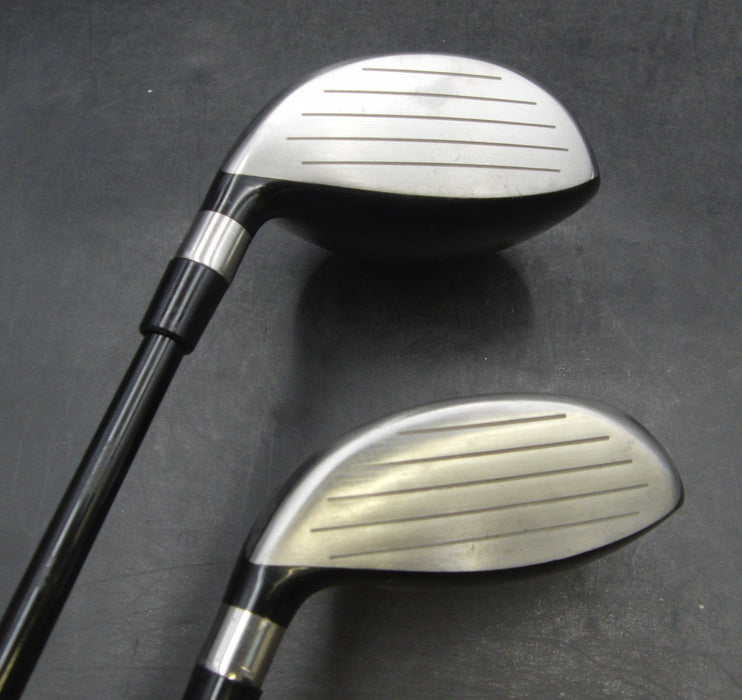 Set of 2 Bridgestone TourStage 701 3+5 Woods Regular Graphite Shafts Mixed Grips