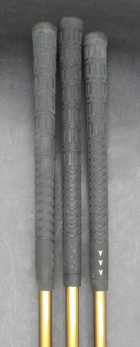 Set of 3 Mizuno XA 1 Driver+3+5 Woods Extra Stiff Graphite Shafts Black Grips