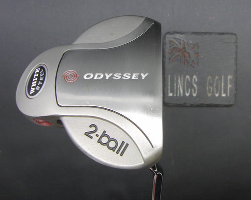 Odyssey White Steel 2-Ball Putter Steel Shaft 86cm Length Super Stroke Grip