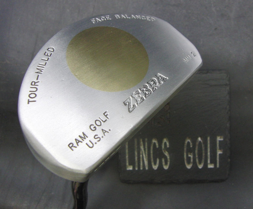 Zebra Ram Face Balanced MM2 Putter Steel Shaft 86cm Length Zebra Grip