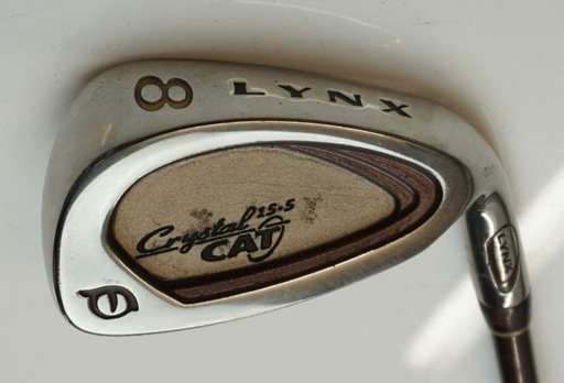 Ladies Lynx Crystal Cat 15-5 8 Iron Ladies Stiff Graphite Shaft Lynx Grip