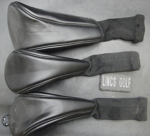 Set of 3 Unbranded Black Driver + Woods Head Covers