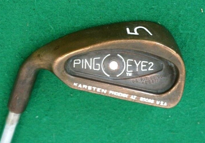 BeCu Left Handed Ping Eye2 White Dot 5 Iron Regular Steel Shaft UST Mamiya Grip