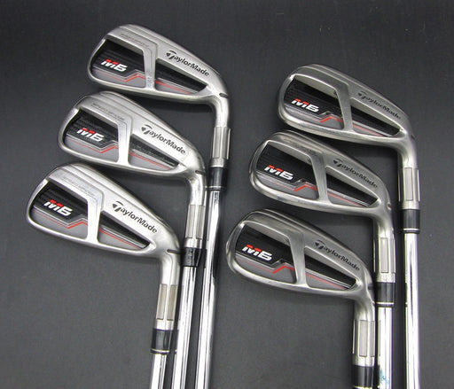 Set of 6x TaylorMade M6 5-PW Irons Stiff Steel Shafts Golf Pride Grips*