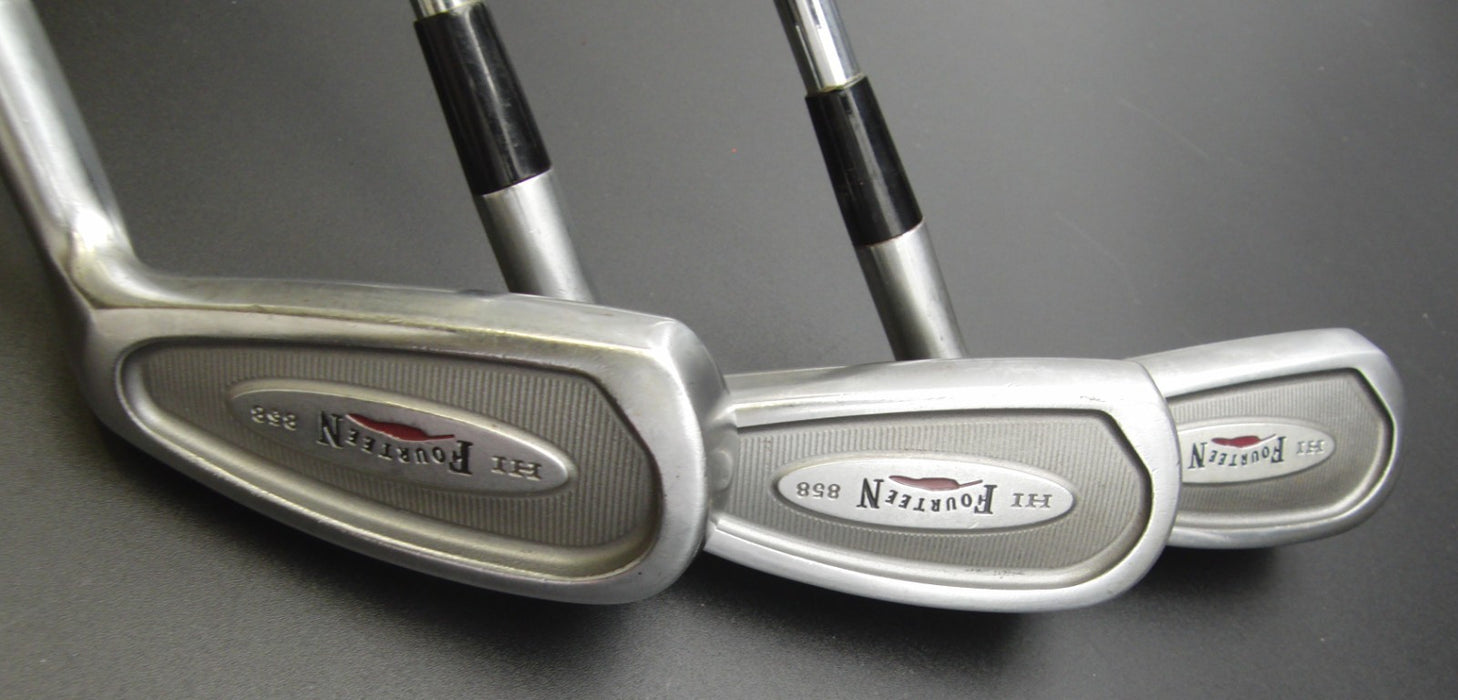 Set of 3 Fourteen HI-858 2 + 3 + 4 Irons Regular Steel Shafts Fourteen Grips*