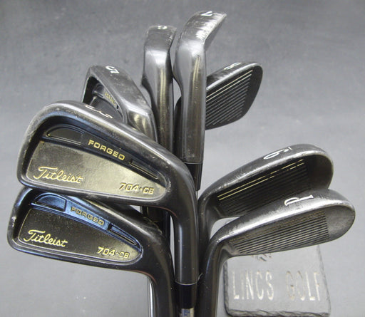 Set of 8x Titlesit 704 CB Forged 3-PW Irons Regular Steel Shafts TourEdge Grips