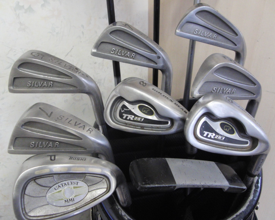 Set Of Silvar 3-PW Irons + 3 + 5 Callaway Woods +Inpresx Driver + Steel Putter