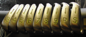 Set of 9 x Mizuno Trump II Irons 3-SW Regular Steel Shafts Unbranded Grips