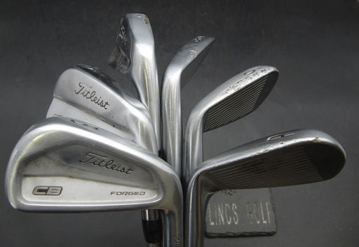 Set of 6x Titleist 718 MB/CB Forged 5-PW Irons Stiff Steel Shafts
