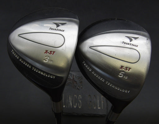 Set of 2 Bridgestone TourStage X-ST 3+5 Woods Regular Graphite Shafts