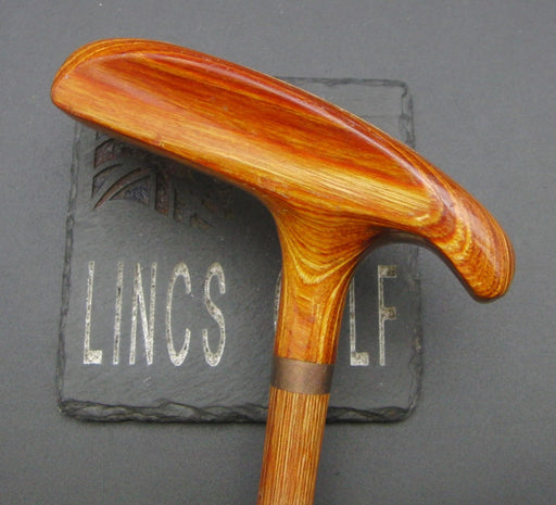 Unbranded Putter Wood Shaft 85cm Length Pink Grip