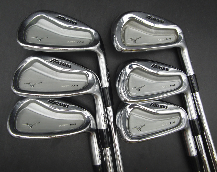 Set of 6x Mizuno MP-H4 GF Forged Irons 5-PW Stiff Steel Shafts GolfPride Grips