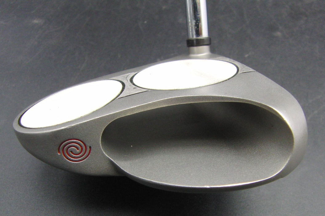 Odyssey White Steel 2-Ball Putter Steel Shaft 86cm Length Super Stroke Grip