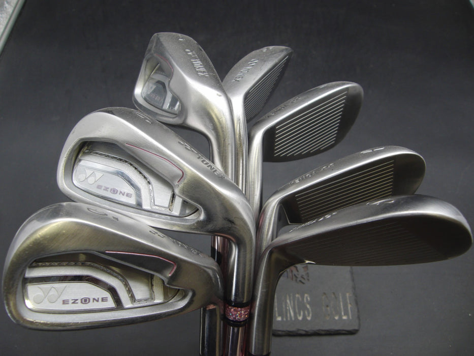 Set of 7x Ladies Yonex EZone 5-SW Irons Ladies Graphite Shafts Golf Pride Grips