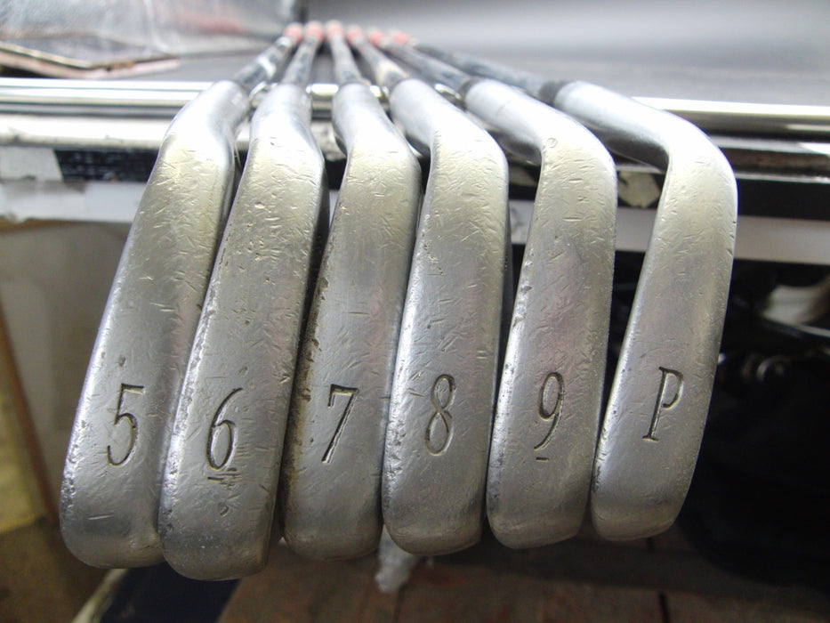 Set of 6x Mizuno MP-33 5-PW Irons Stiff Steel Shafts Golf Pride Grips