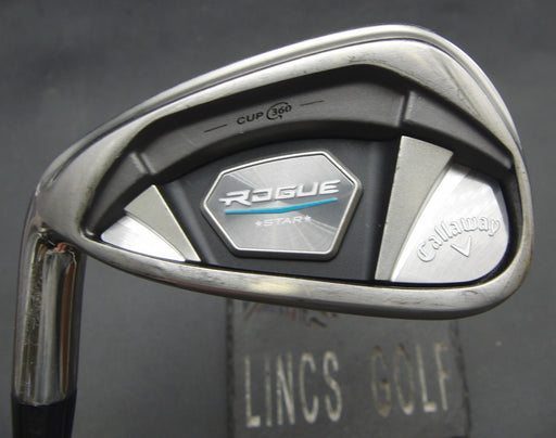 Left-Handed Callaway Rogue Star 7 Iron Stiff Steel Shaft Golf Pride Grip