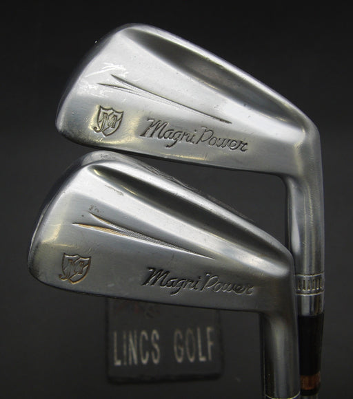 Set of 2 Magni Power 3+4 Irons Stiff Steel Shafts Magri Power Grips