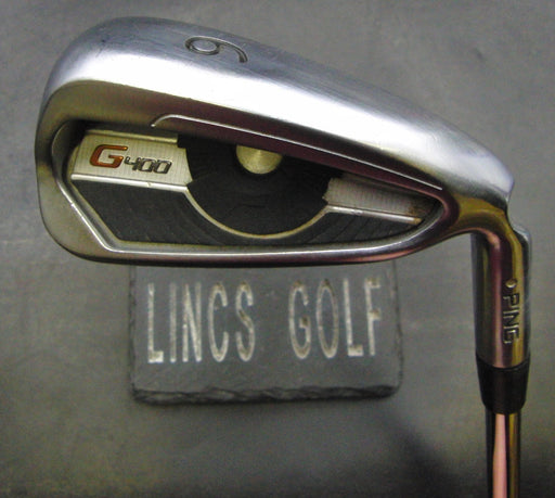 Ping G400 Silver Dot 6 Iron Stiff Steel Shaft Golf Pride Grip