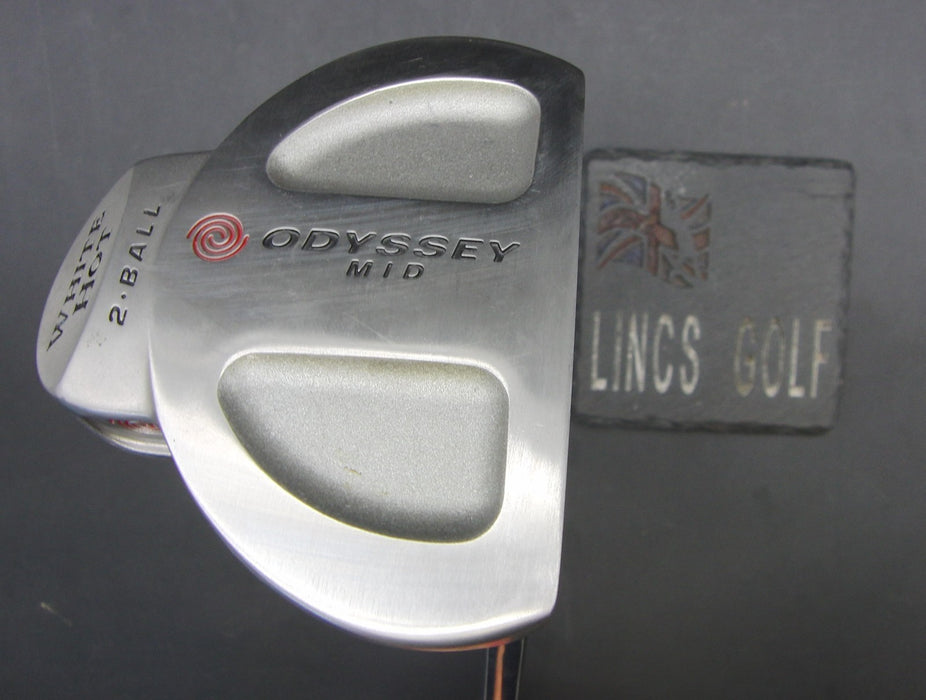 Odyssey Mid White Hot 2-Ball Putter Steel Shaft 82cm Length Psyko Grip