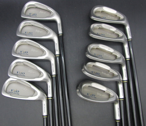 Set of 10x XXIO Tour Special 3-SW + AW Irons Stiff Graphite Shafts XXIO Grips*