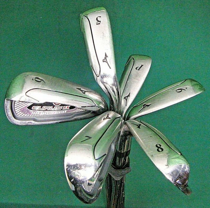Set of 6 x Mizuno EURUS RX Irons 5PW Stiff Steel Shafts MIZUNO Grips