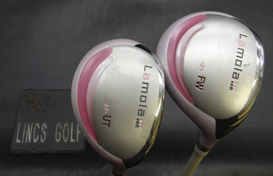 Set of 2 Ladies Lamola 23° + 27° Hybrids Ladies Graphite Shafts Lamola Grips