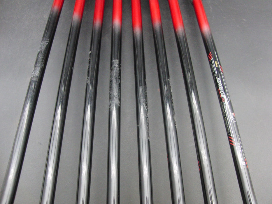 Set of 8x Daiwa Advisor 5-SW + AW Irons Regular Graphite Shafts Daiwa Grips