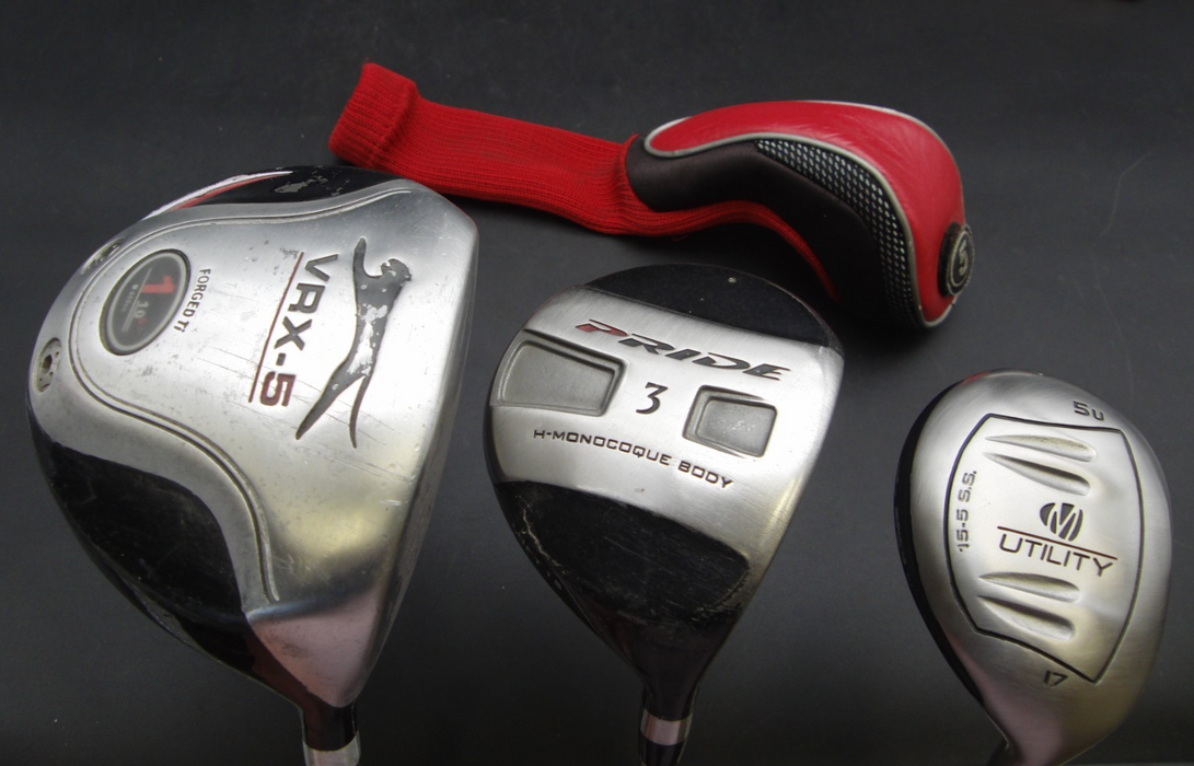 Set of Lynx Parallax Iron 3-SW + Slazenger Driver + 3 Wood+ 5 Hybrid + Putter*