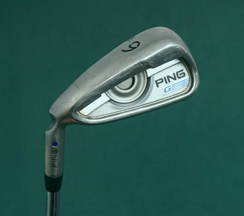 Left Handed Ping G Series Blue Dot 6 Iron Regular Steel Shaft Ping Grip