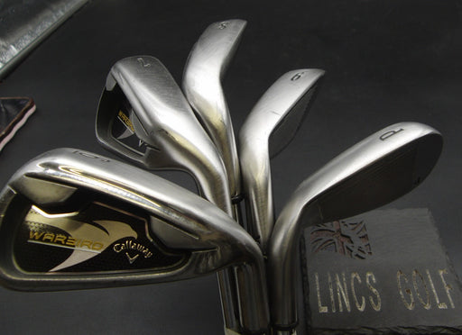 Set of 5 x Callaway WarBird Irons 6-PW Uniflex Steel Shafts Callaway Grips*