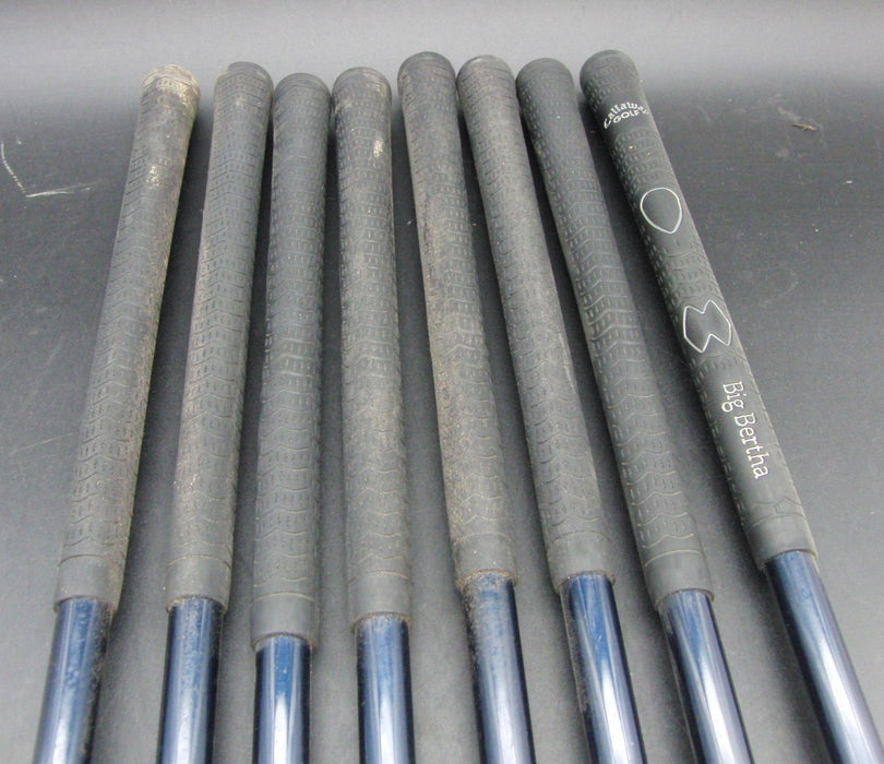 Set of 8x Callaway X-12 3-PW Irons Regular Graphite Shafts Callaway Grips