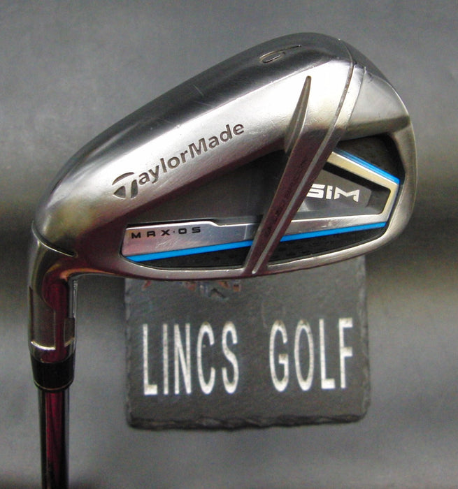 Left Handed TaylorMade Sim Max OS 9 Iron Regular Steel Shaft Lamkin Grip