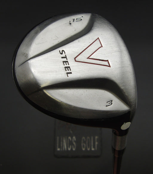 TaylorMade V Steel 15° 3 Wood Stiff Graphite Shaft Golf Pride Grip