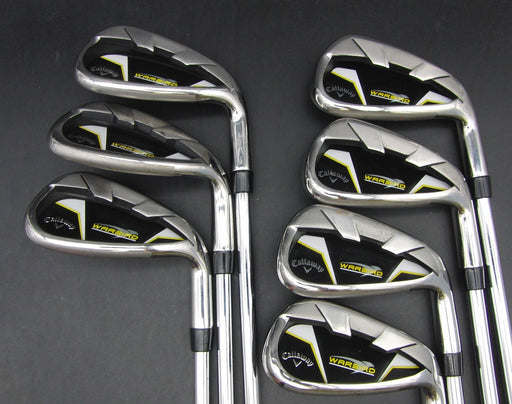 Set of 7x Callaway Warbird 5-SW Irons Uniflex Steel Shafts Callaway Grips