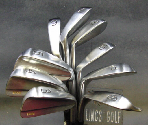 Set of 9 x Epon Irons 3-SW Regular Steel Shafts Mixed Grips
