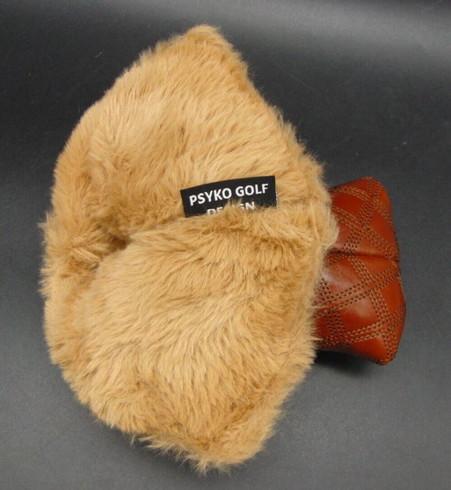 PSYKO GOLF Croc-effect Embroidered Genuine Leather Putter Head Cover
