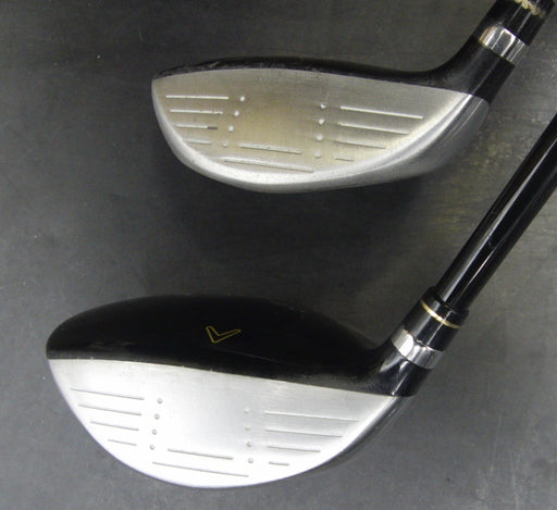 Set of 2 Ladies Callaway Hot ERC 3+5 Wood Ladies Graphite Shaft STM Grip