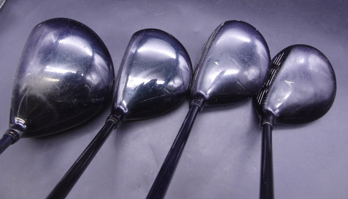 Set of 4 XXIO Twin AX-Sole Driver & 3+5+7 Woods Regular Graphite Shafts*