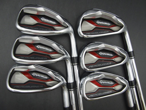 Set of 6x TaylorMade AeroBurner Irons 5-PW Stiff Steel Shafts With Grips