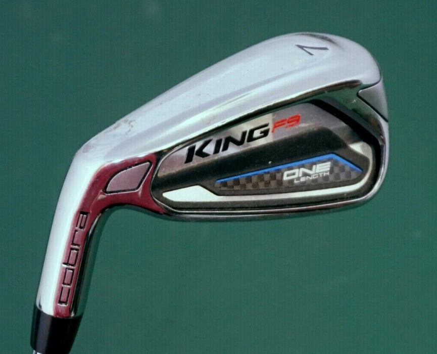 Left Handed Cobra King F9 One Length 7 Iron Regular Steel Shaft Cobra Grip