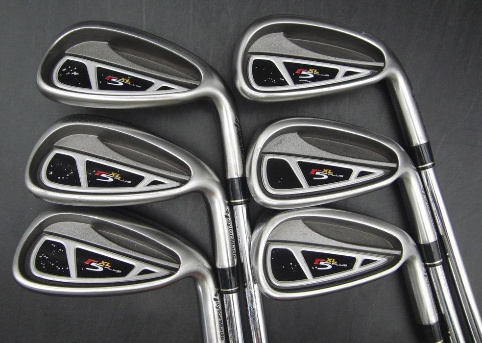 Set of 6x TaylorMade r5 XL Plus Irons 5-PW Stiff Steel Shafts TaylorMade Grips