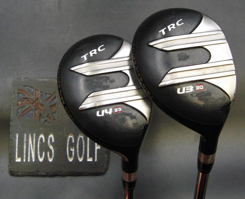 Set of 2 Japanese Royal Collection TRC 20° 3 & 23° 4 Hybrids Stiff Steel Shafts