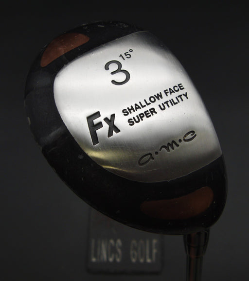 AMC FX Shallow Face Super Utility 15° 3 Wood Regular Carbon Shaft