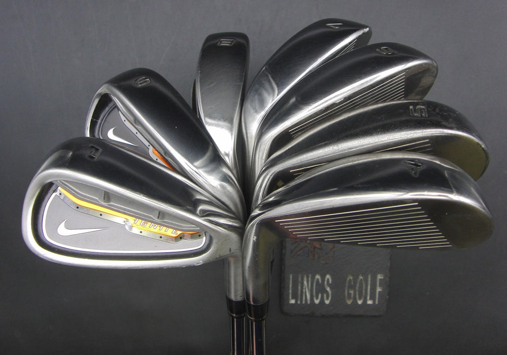 Set of 7x Nike Ignite 4-PW Irons Uniflex Steel Shafts Nike Grips