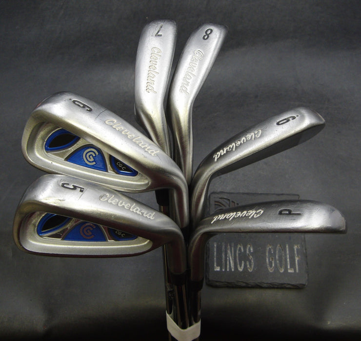 Set of 6 x Cleveland CGC Irons 5PW Stiff Steel Shafts Cleveland Grips